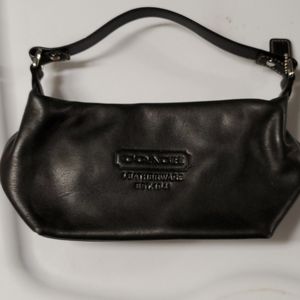 Small authentic leather Coach bag never used